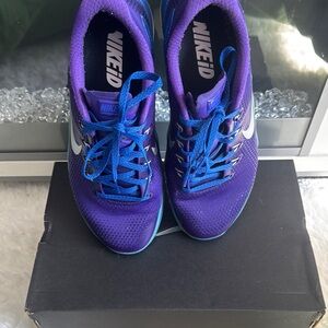 Nike Purple and Blue Athletic Shoes